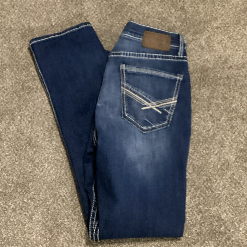 BKE Men's Bootcut Jeans - Dark Blue